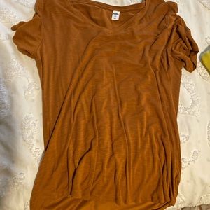 Burnt orange simple T shirt